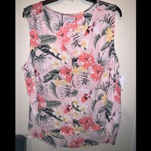 Ophelia Roe dressy button-down tank